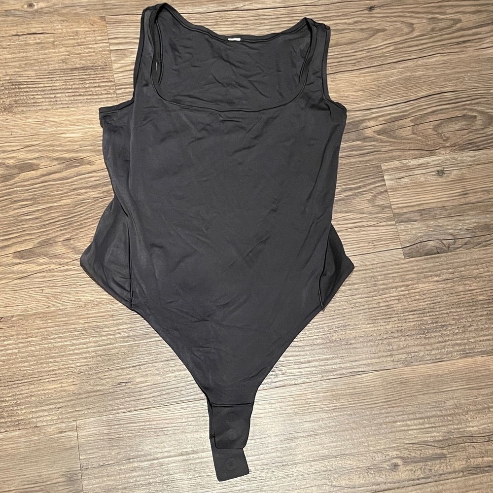 lululemon athletica Black Wundermost Tank Bodysuit